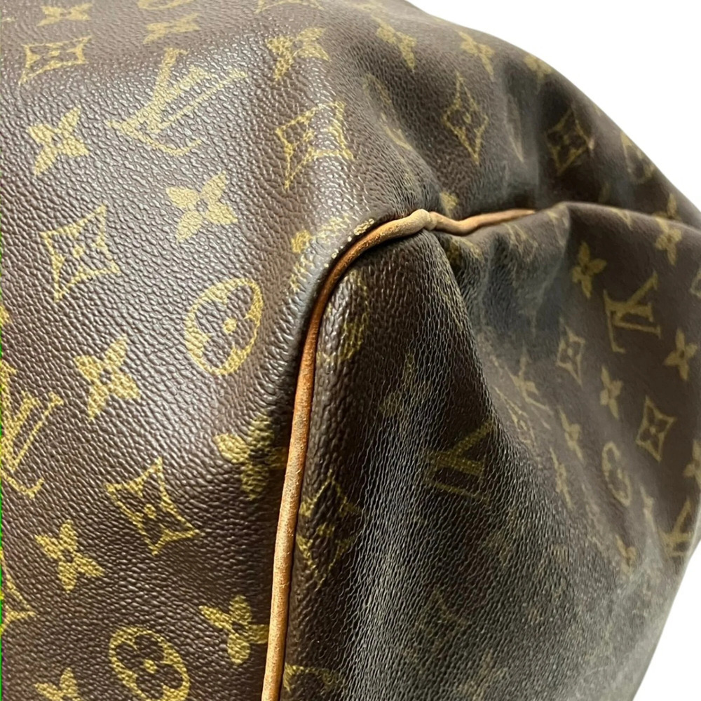 LOUIS VUITTON Brown Monogram Canvas Keepall 60 Boston Bag - Picture 7 of 9
